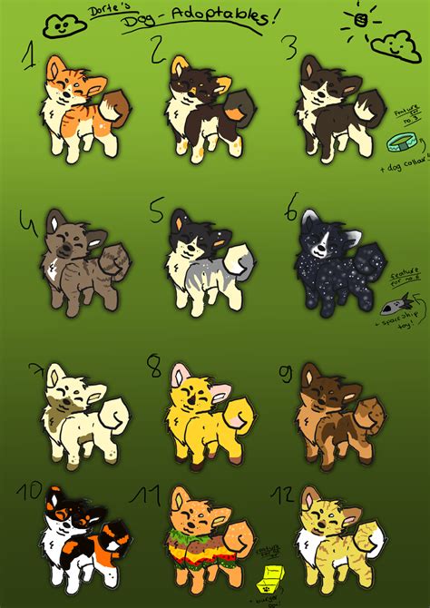 Chibi Dog Adoptables By Dortetorte On Deviantart