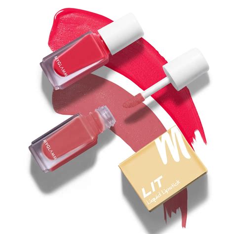 Lit 2 In 1 Liquid Matte Lipstick Nude Pink And Candy Pink Shade Matte