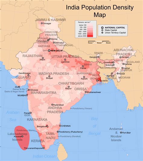 List Of States And Union Territories Of India By Population Wikipedia