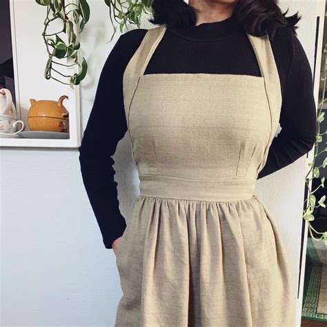 Made A Pinafore Type Apron Dress From A Free Pattern And Thrift Flipped