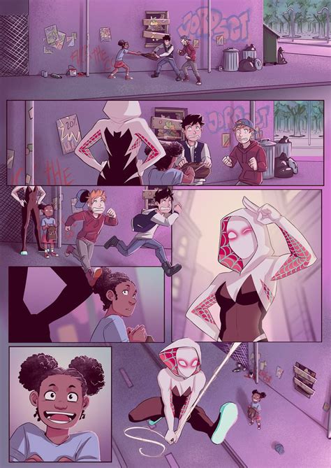 Careamorran I Had To Do A Storyboard For One Page On The Prompt Spidergwen For Babe And My