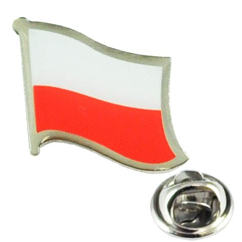 Poland Flag Lapel Pin Badge From Ties Planet Uk
