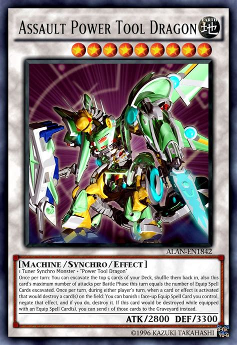 Assault Power Tool Dragon By Alanmac95 On Deviantart Yugioh Monsters