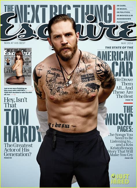 Tom Hardy Strips Shirtless Says He Doesn T Feel Very Manly To Esquire May Photo