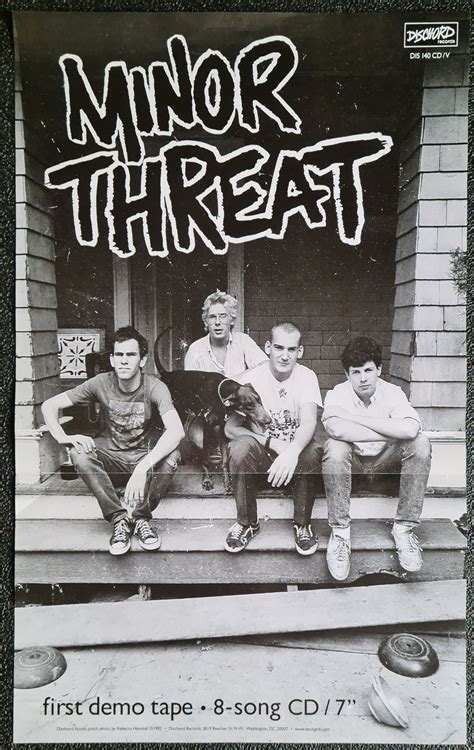 Minor Threat First Demo Tape Promo Poster 2003 Punk Poster Punk