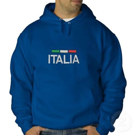 italia italy embroidered hoodie blue hoodie pullover hoodie hooded sweatshirts embroidery