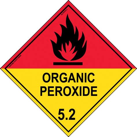 Hazchem Labels Organic Peroxide Hazchem Signs Uss