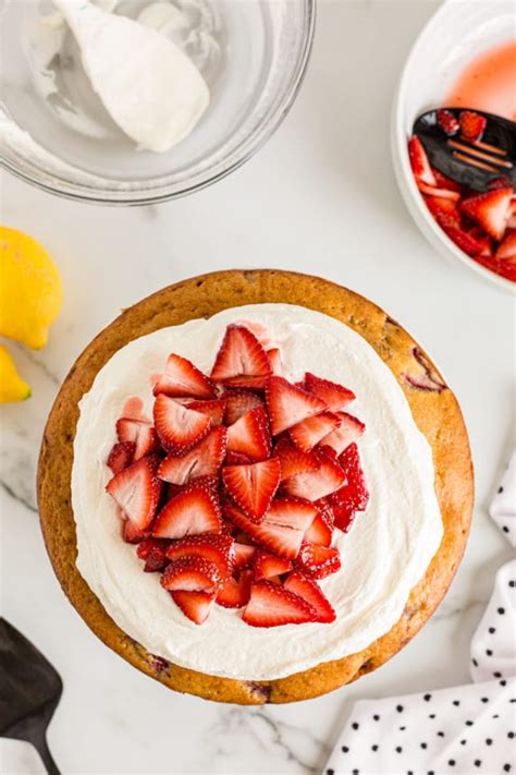 Lemon Strawberry Shortcake Cake Bake Or Break