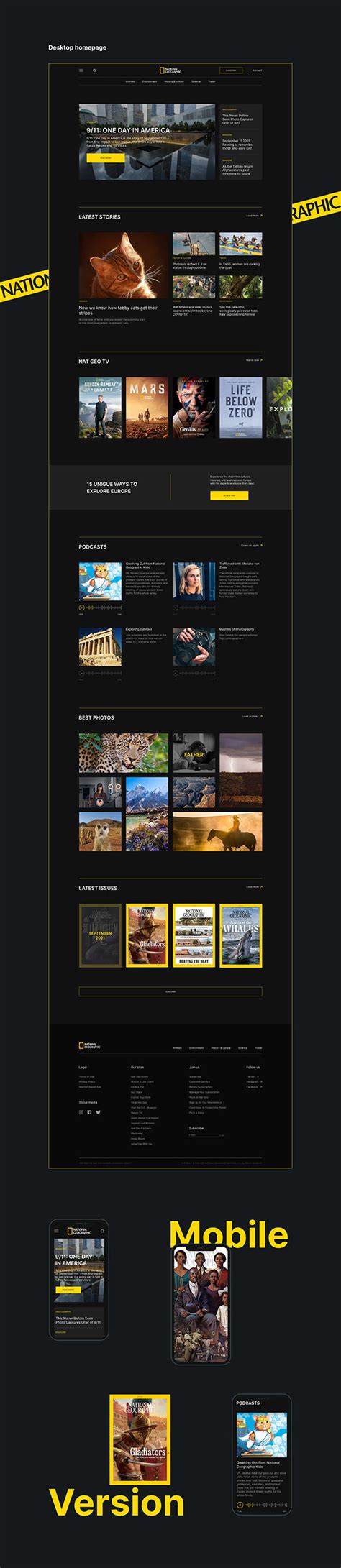 National Geographic News Website On Behance