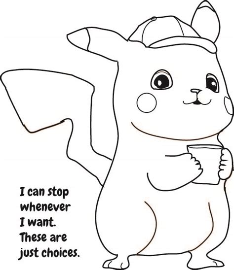 Free Detective Pikachu Coloring Pages Coloring Pages