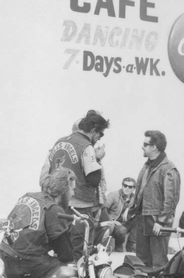 Two Hells Angels Members Standing Outside Editorial Stock Photo Stock