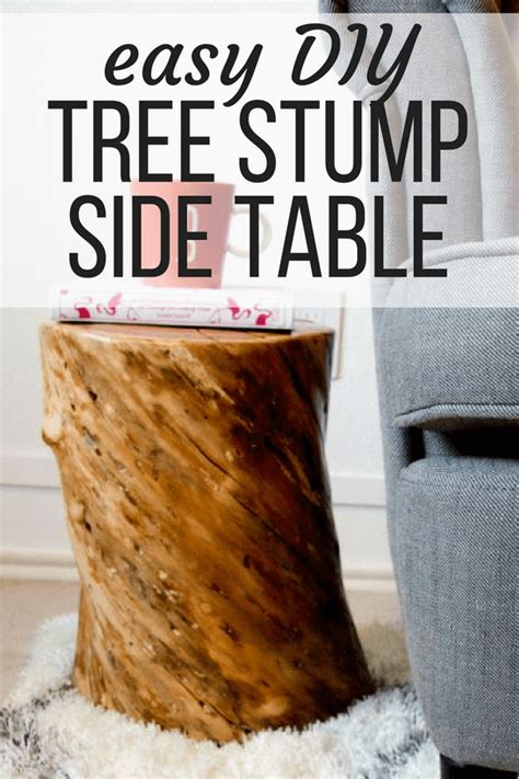 A Tree Stump Table Can Cost Hundreds In The Store But You Can Make