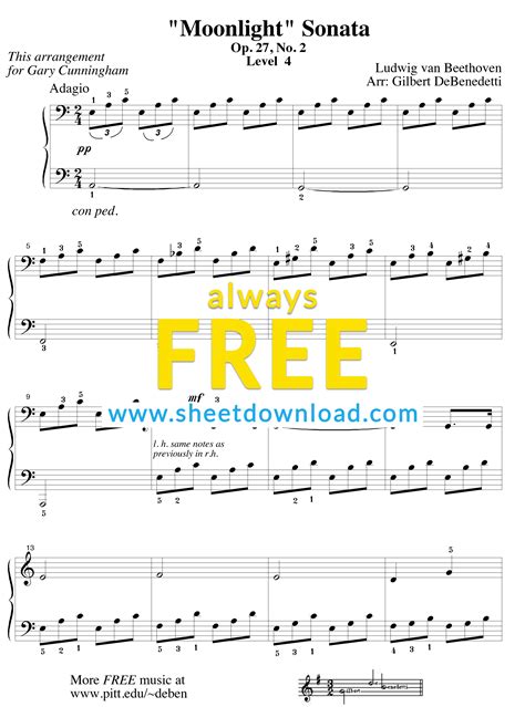 Free Piano Sheet Music To Download And Print High Quality Pdfs