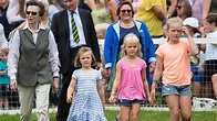 Princess Anne joined by granddaughters on daily horse rides at Gatcombe ...