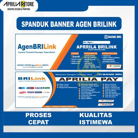 Jual Spanduk Agen Brilink New Desain Shopee Indonesia