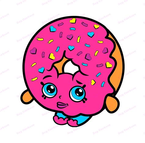 Dlish Donut Shopkins Svg Svg Dxf Cricut Silhouette Cut Etsy