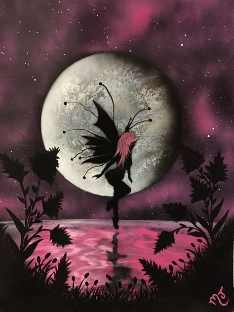 16x20 Spray Paint Background And Detail In Acrylic Ballerina Art
