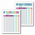 Free Printable Daily Routine Template - Printable Templates