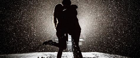 2560x1080 Couple Kissing In Snow Night 2560x1080 Resolution Hd 4k Wallpapers Images