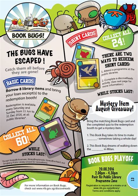 Library Book Bugs Cards Singapore