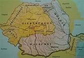 Landkarten und Wappen aus Siebenbürgen..... - Landkarte Rumänien ...