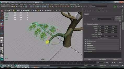 Tree Modeling In Maya Part 1 Modeling And Texturing Youtube