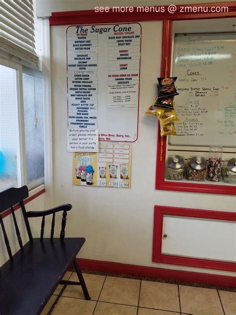 Online Menu of The Sugar Cone Restaurant, Norwood, Massachusetts, 02062