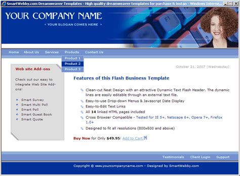 Click red + in the bottom right corner to add a new block. Flash Header Template