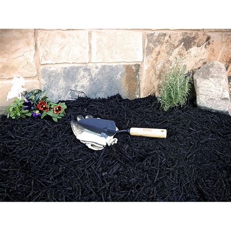 2 Cu Ft Black Dyed Mulch In The Bagged Mulch Department At