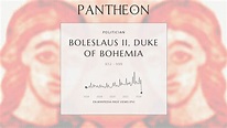 Boleslaus II, Duke of Bohemia Biography - Duke of Bohemia from 972 to ...