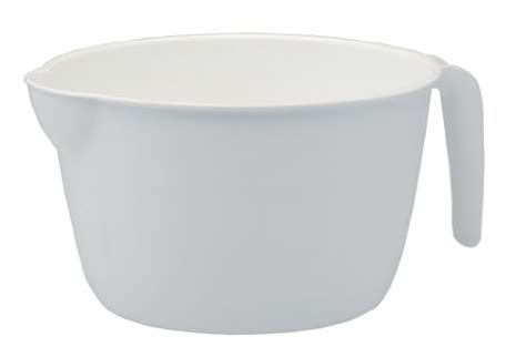 United Solutions White Plastic Three Quart Batter Bowl With Handle