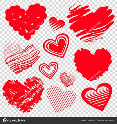 Red Heart Icons Stock Vector Image By ©kannaa 134969810