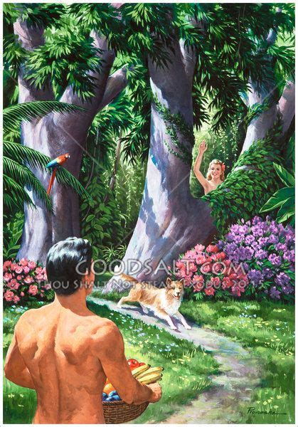 Images Of Adam And Eve In The Garden