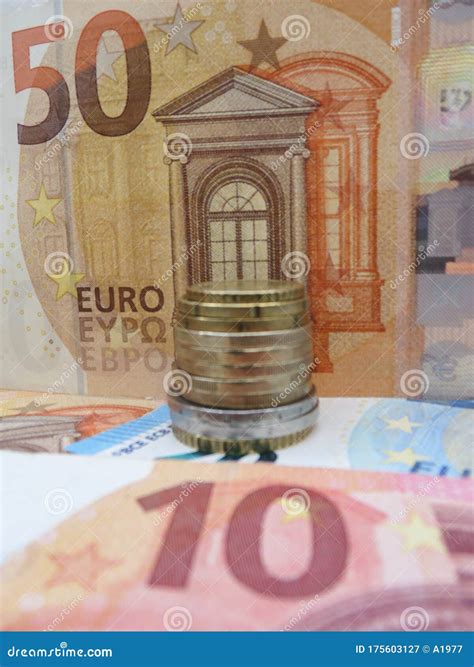 Euro Notes And Coins European Union Stock Image Image Of Currency