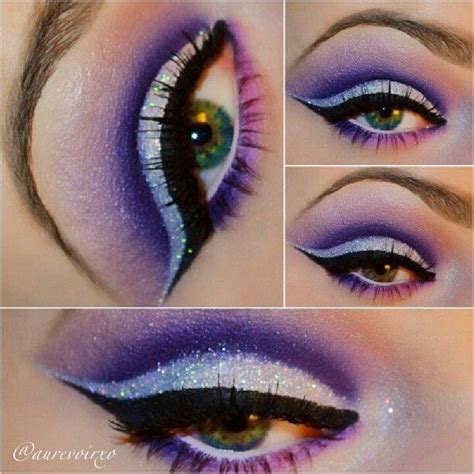 Dramatic Purple Cut Crease Makeup Pinterest