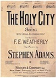 The Holy City Sheet Music F E Weatherly Stephen Adams