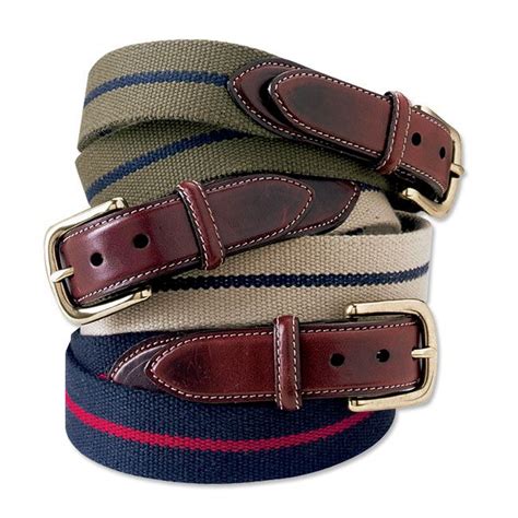 Just Found This Mens Fabric And Leather Belt Cotton And Leather