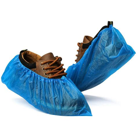 Disposable Boot Shoe Covers Waterproof And Non Slip Booties Plastic