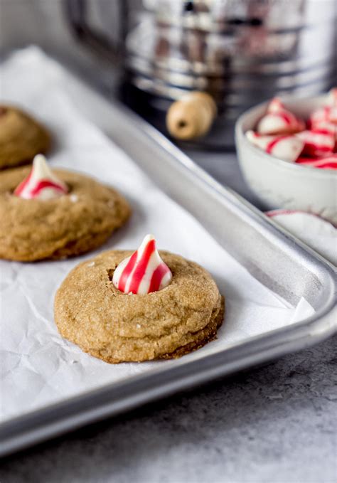 Candy Cane Hershey Kiss Cookies The Best Holiday Cookies Jz Eats