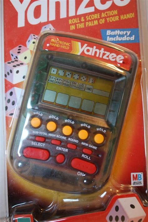 New Electronic Handheld Yahtzee Game 1999 Milton Bradley Hasbro