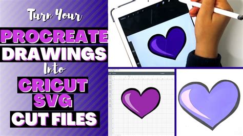 Create Svg Cut Files For Cricut From Your Procreate Drawings Youtube