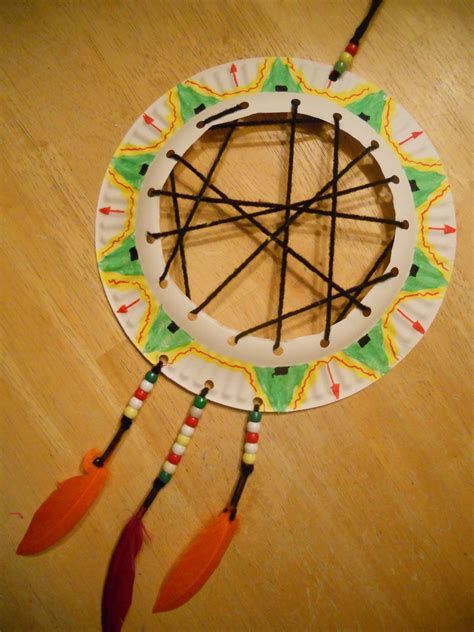 Create Art With Mrs P Super Simple Dream Catcher From A Paper Plate