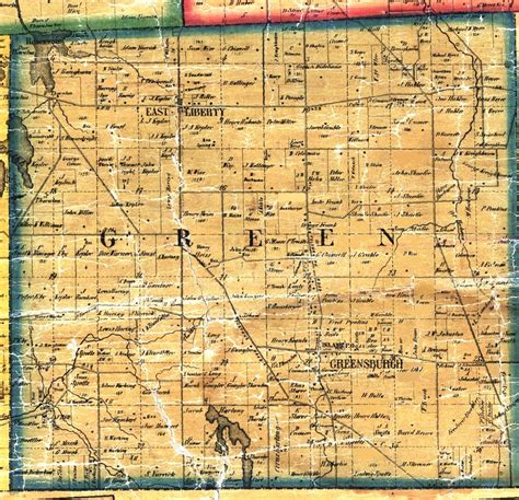 Green Township Ohio Map Oconto County Plat Map