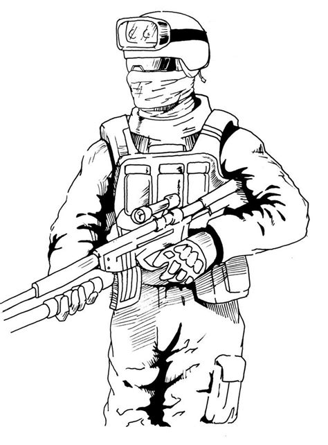 Call Of Duty Black Ops Coloring Pages Sketch Coloring Page