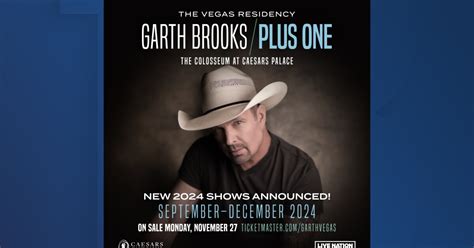 Country Star Garth Brooks Adds 18 Dates To Las Vegas Residency In 2024