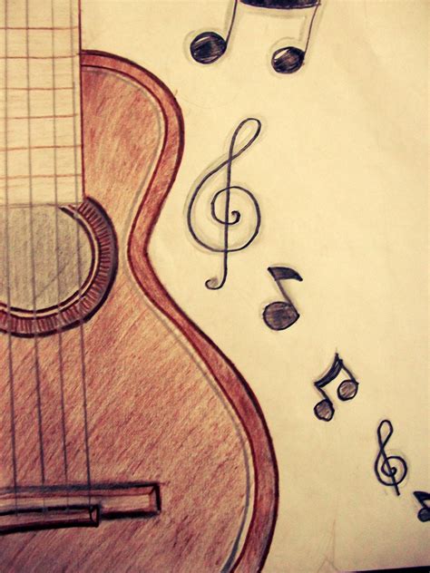 10 Dibujos A Lapiz Sobre Musica