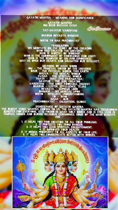 Gayatri Mantra Meaning And Significance Gayatri Mantra Om Bhur Bhuvah