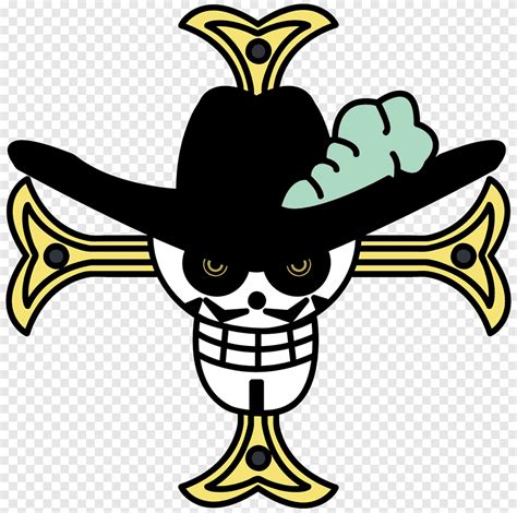 Skull With Hat And Cross Art Dracule Mihawk Roronoa Zoro Logo One