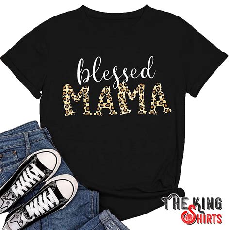 blessed mama t shirt for women thekingshirts