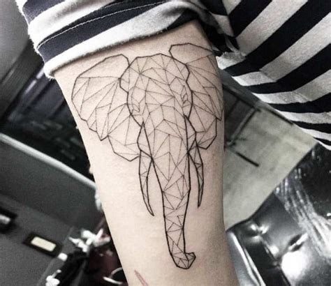 Geometric Elephant Tattoo By Arthur Coury Photo 24149